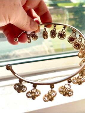 Gold-Tone Arm Bangle